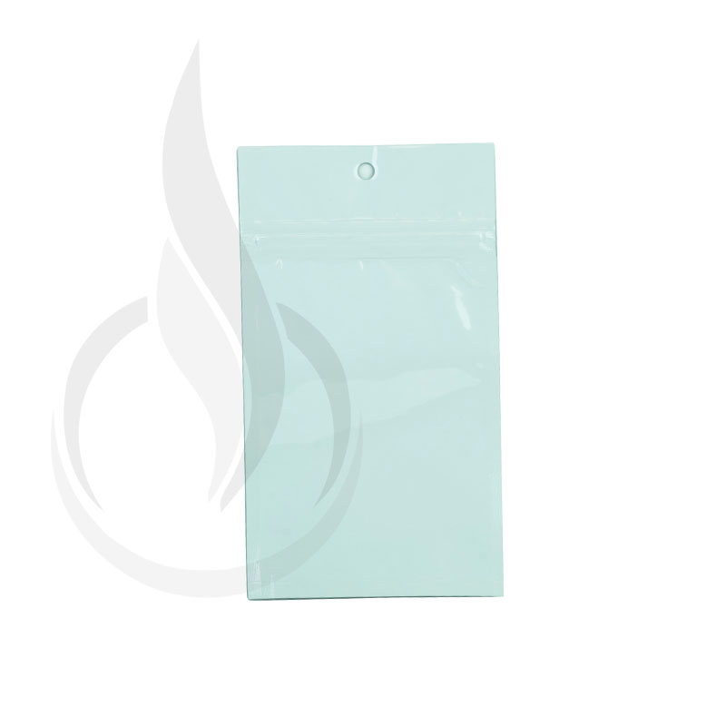 Hanging Zip Bag - Clear Front with White Back - 3" x 4.5"